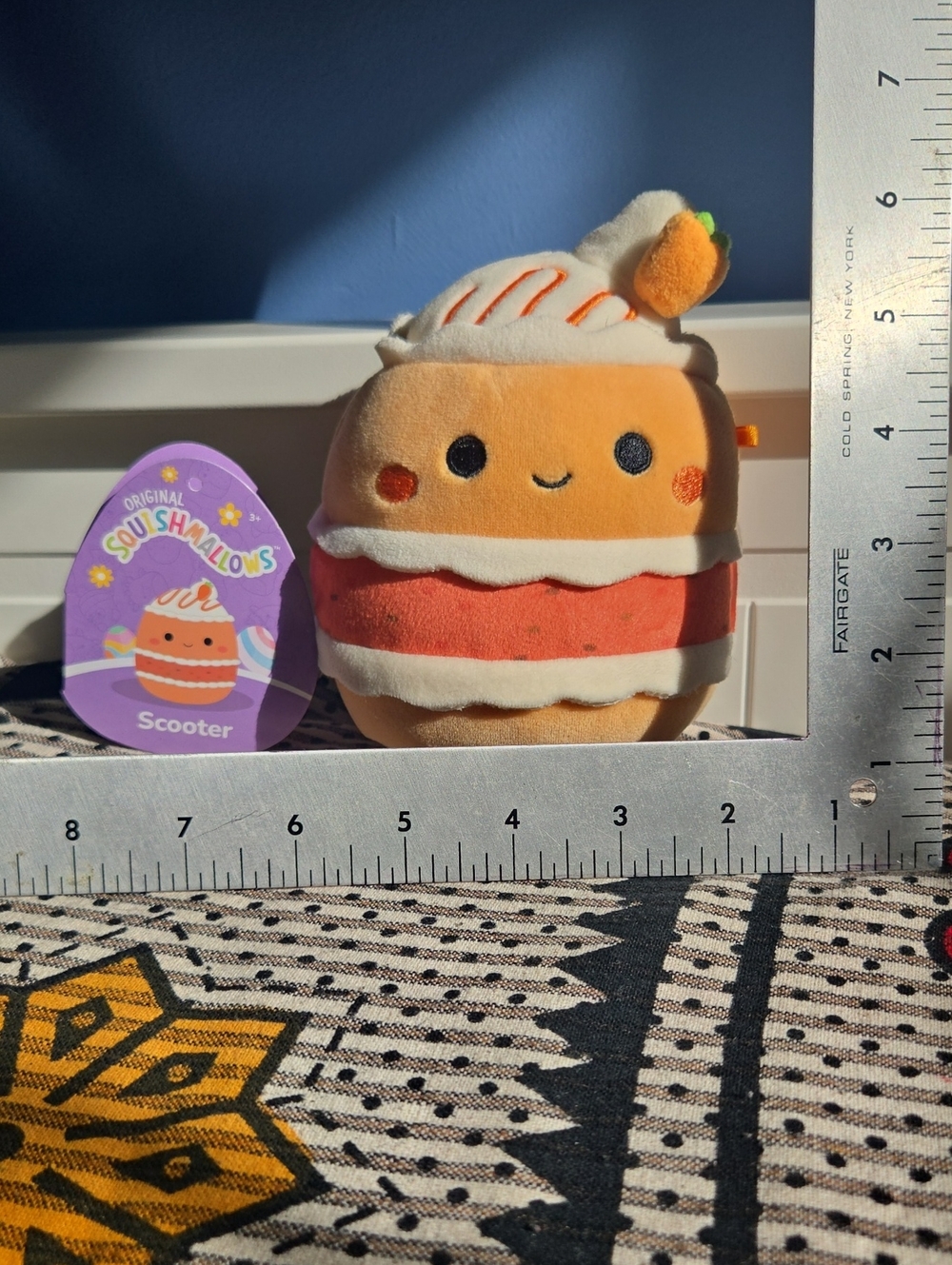 Squishmallows Scooter Layered Dessert Plush - Orange, White & Red